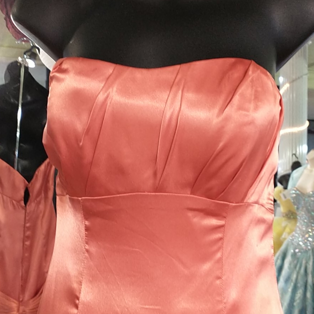 Night Moves Ruffle Front Slit Dress - Picture 2 of 7